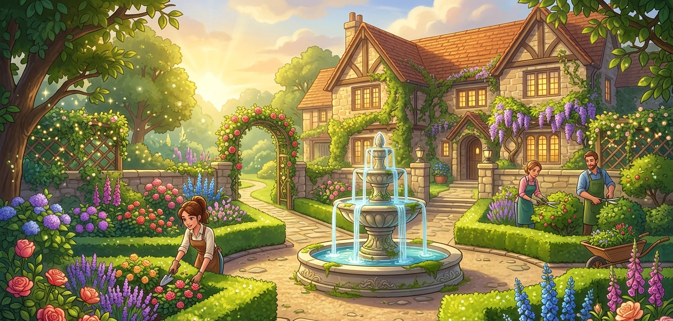 Renovated garden placeholder